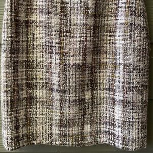 J. Crew Metallic Boucle Tweed Wool Skirt